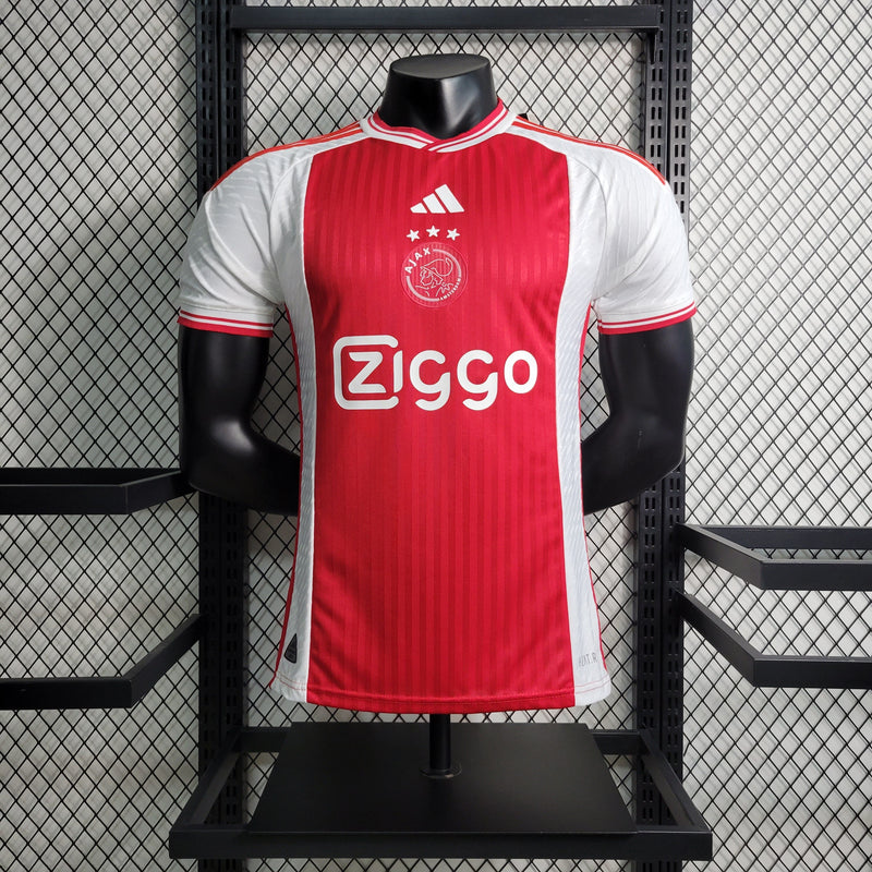 CAMISA VERSÃO PLAYER DO AJAX 23/24 - VERMELHA E BRANCA