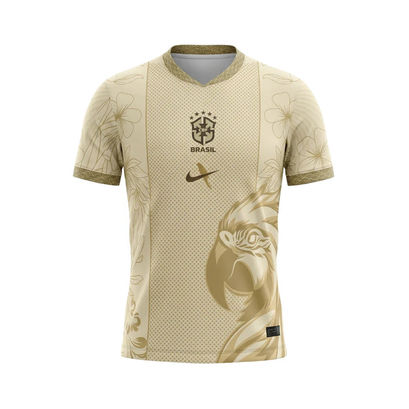 CAMISA DA SELEÇÃO DO BRASIL 25/26 BEGE
