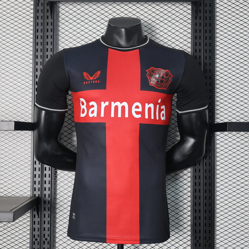 CAMISA VERSÃO PLAYER DO BAYERN LEVERKUSEN 24/25 - PRETA