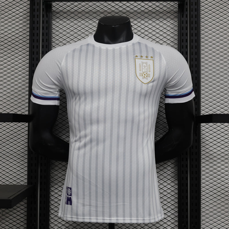 CAMISA VERSÃO PLAYER DA SELEÇÃO DO URUGUAY 24/25 - BRANCA