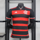 CAMISA VERSÃO PLAYER DO FLAMENGO 24/25 - VERMELHA E PRETA