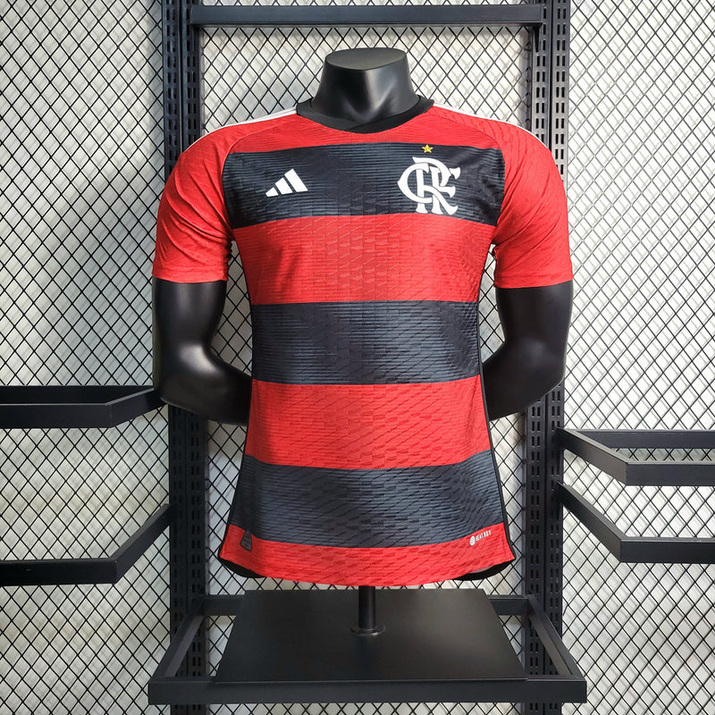 CAMISA VERSÃO PLAYER DO FLAMENGO 23/24 - VERMELHA E PRETA
