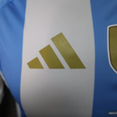 CAMISA VERSÃO PLAYER DA SELEÇÃO DA ARGENTINA 24/25 - AZUL E BRANCA