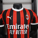 CAMISA VERSÃO PLAYER DO MILAN 24/25 - VERMELHA E PRETA