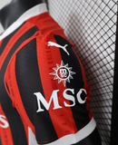 CAMISA VERSÃO PLAYER DO MILAN 24/25 - VERMELHA E PRETA