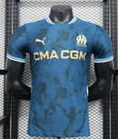 CAMISA VERSÃO PLAYER DO OLYMPIQUE DE MARSEILLE AWAY 24/25 - AZUL